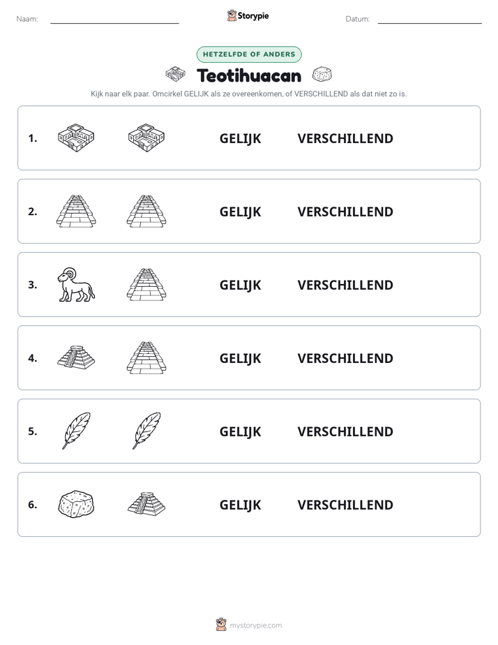 Zelfde of Verschillend