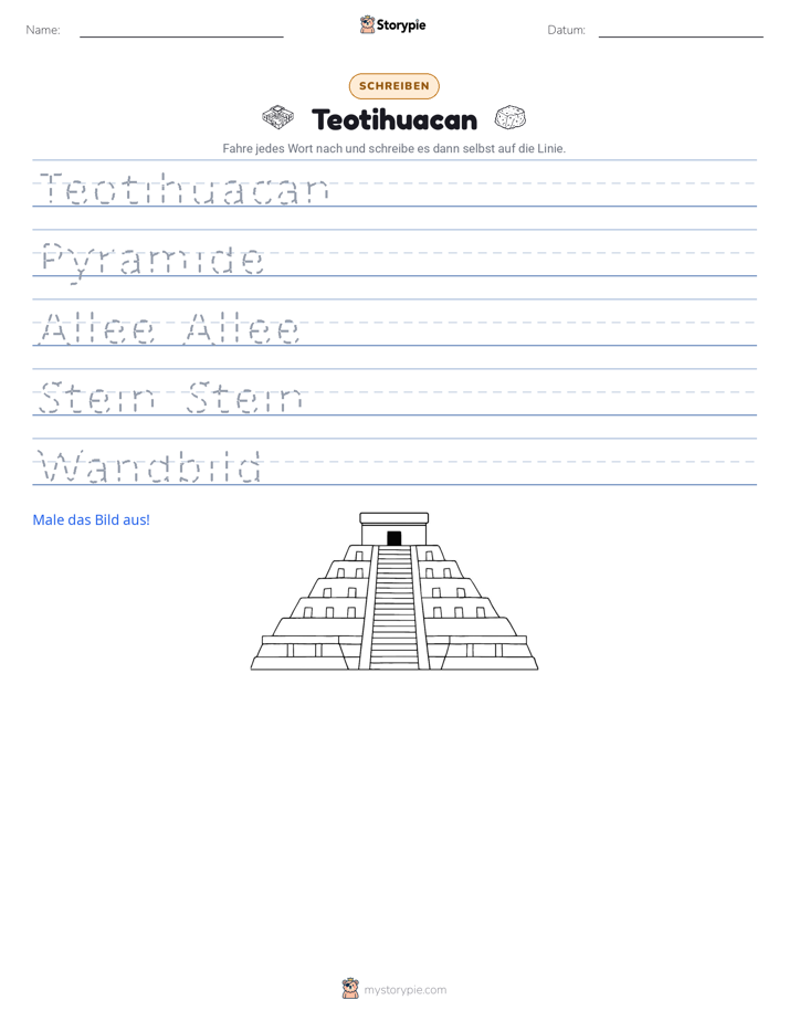 Schreibübung