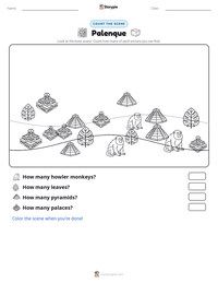 Palenque printable worksheet preview