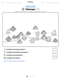 Aperçu de la feuille de travail imprimable Palenque