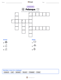 Palenque printable worksheet preview