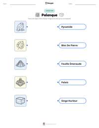 Aperçu de la feuille de travail imprimable Palenque