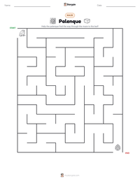 Palenque printable worksheet preview