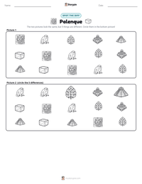 Palenque printable worksheet preview