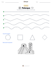Palenque printable worksheet preview