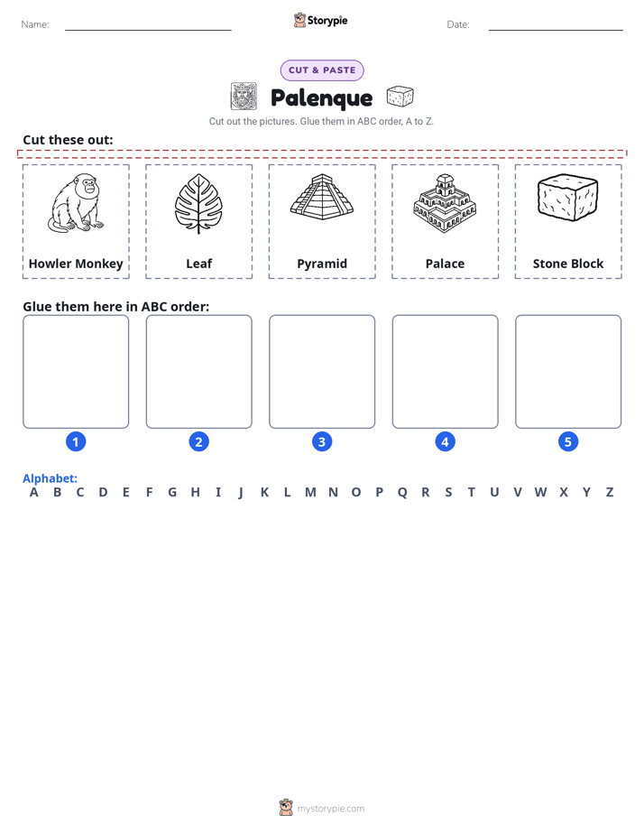 Cut & Paste Alphabet