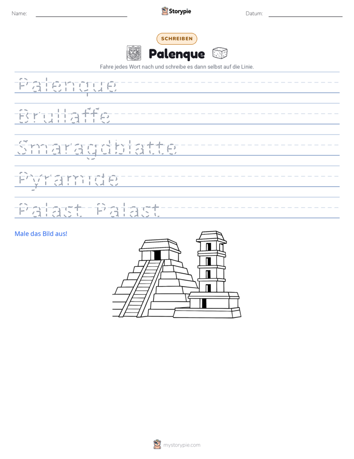 Schreibübung