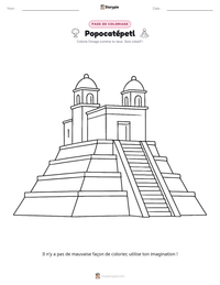 Aperçu de la feuille de travail imprimable Popocatépetl