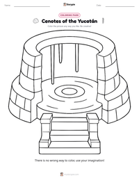 Cenotes of the Yucatán printable worksheet preview
