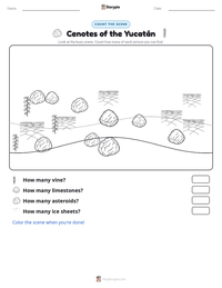 Cenotes of the Yucatán printable worksheet preview