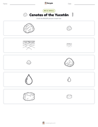 Cenotes of the Yucatán printable worksheet preview
