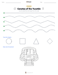 Cenotes of the Yucatán printable worksheet preview