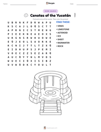 Cenotes of the Yucatán printable worksheet preview