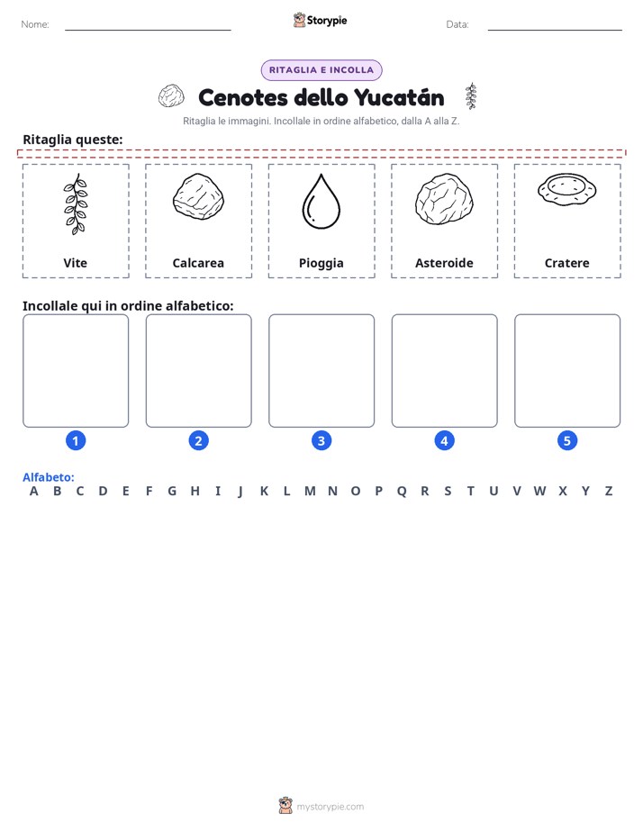 Taglia & Incolla Alfabeto