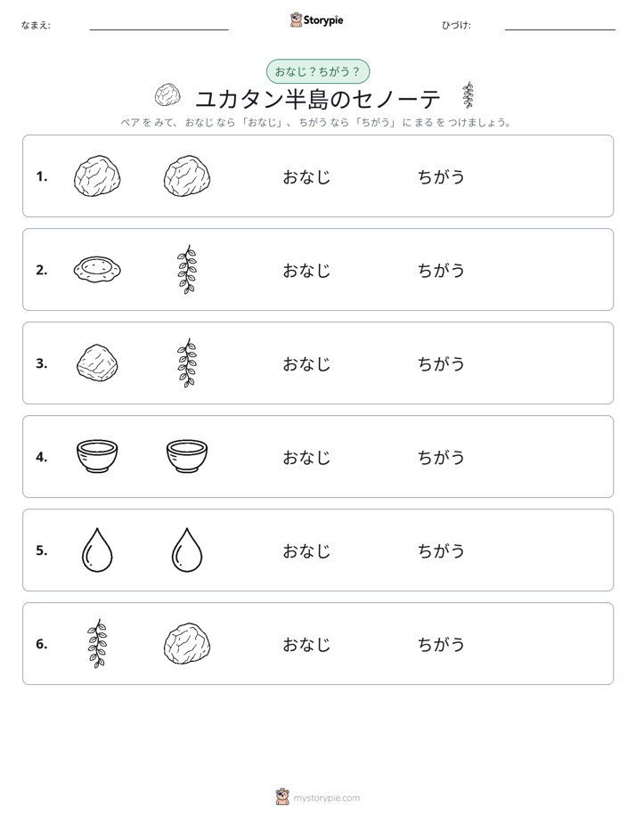 同じか違うか