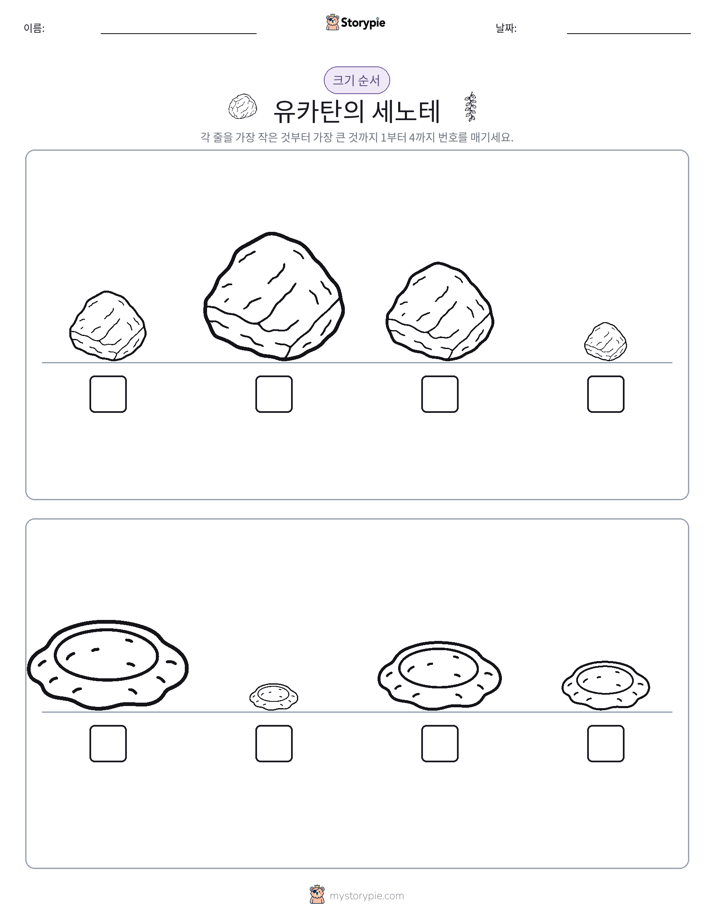 크기 순서