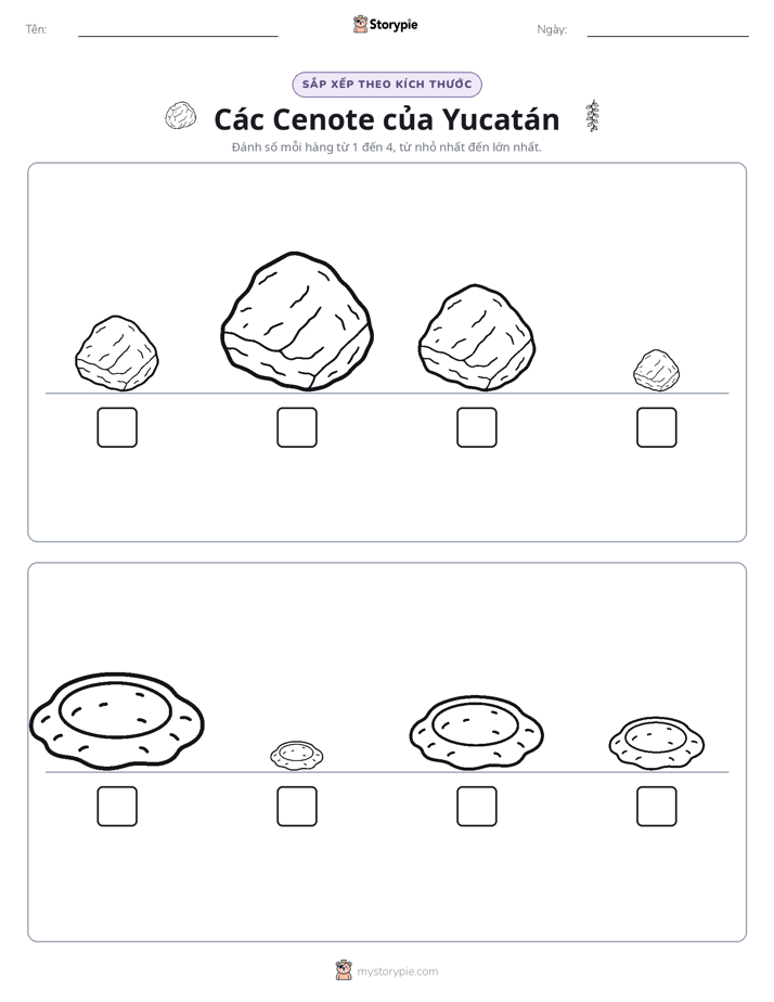 Thứ Tự Kích Thước