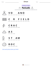 Paricutín printable worksheet preview