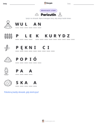 Podgląd drukowalnego arkusza ćwiczeń Paricutín