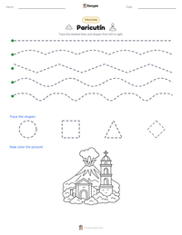 Paricutín printable worksheet preview