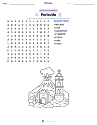 Podgląd drukowalnego arkusza ćwiczeń Paricutín