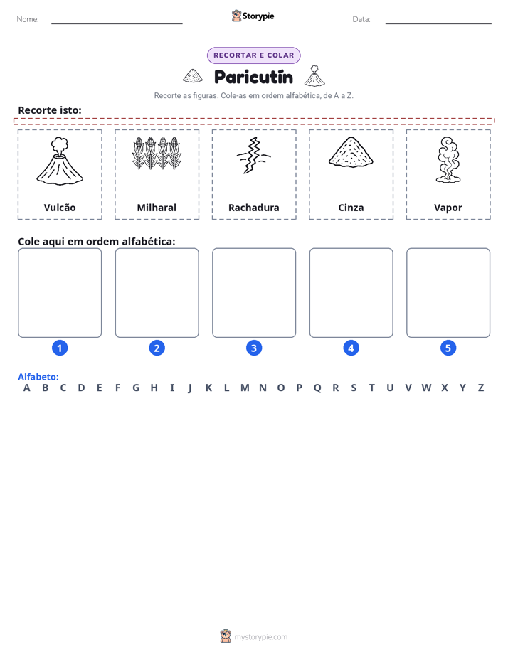 Recortar & Colar Alfabeto