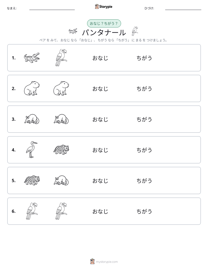 同じか違うか