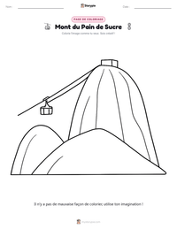 Aperçu de la feuille de travail imprimable Mont du Pain de Sucre