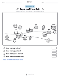 Sugarloaf Mountain printable worksheet preview