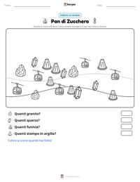 Anteprima della scheda stampabile di Pan di Zucchero