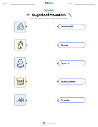 Sugarloaf Mountain printable worksheet preview