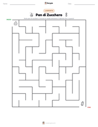 Anteprima della scheda stampabile di Pan di Zucchero
