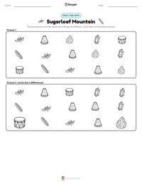Sugarloaf Mountain printable worksheet preview