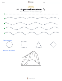 Sugarloaf Mountain printable worksheet preview