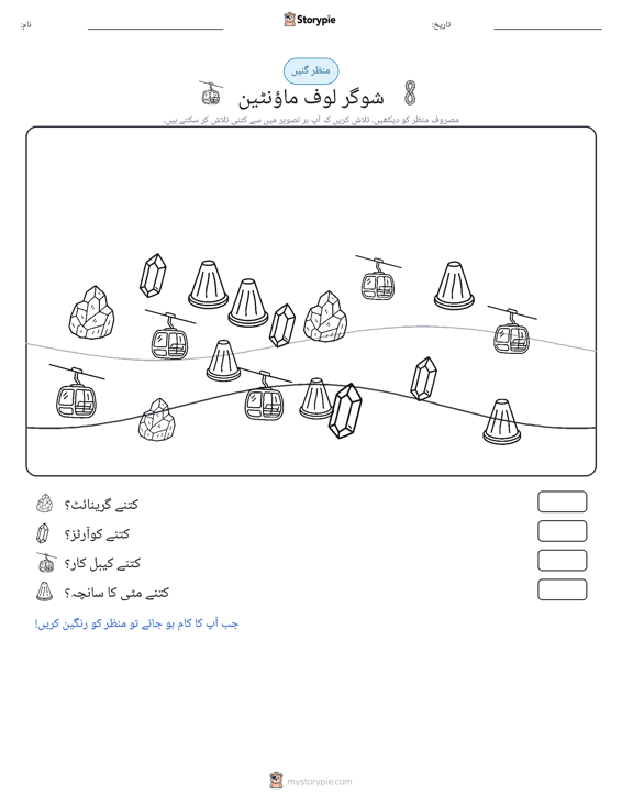 گنتی کا منظر