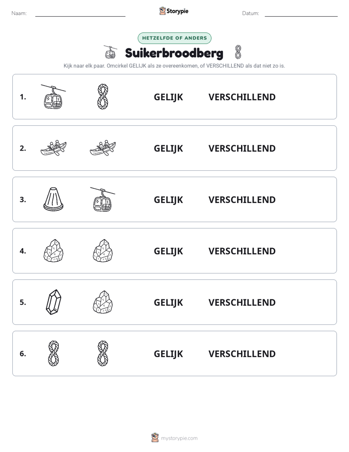 Zelfde of Verschillend
