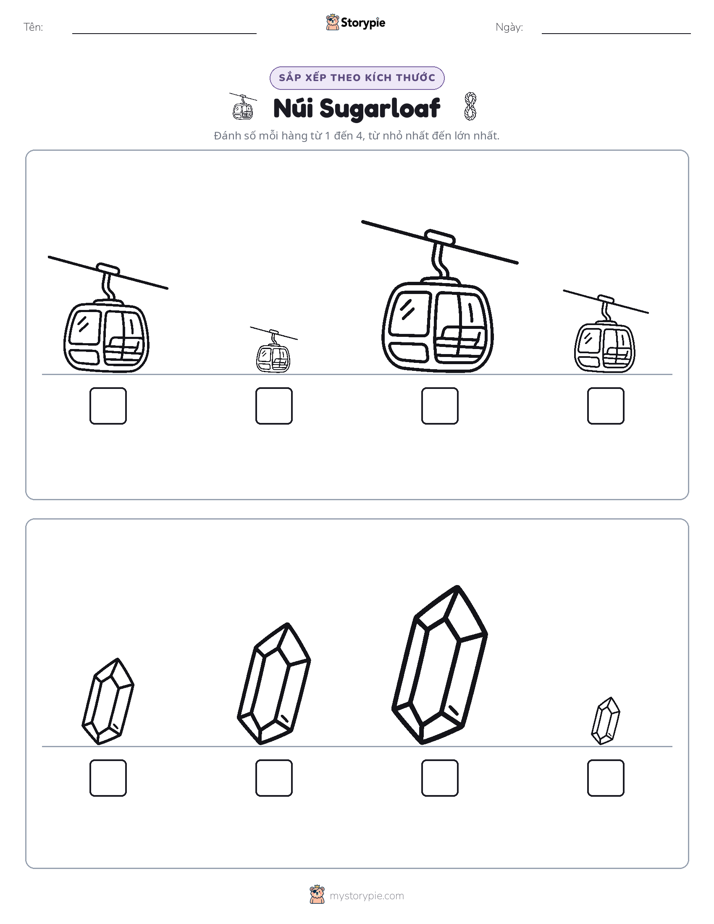 Thứ Tự Kích Thước