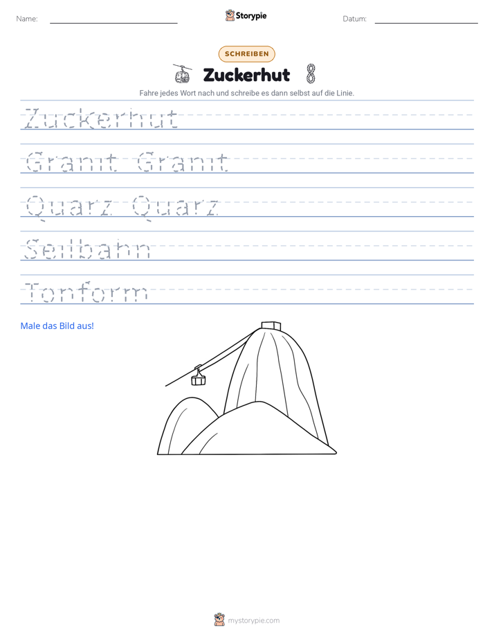 Schreibübung
