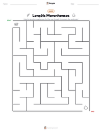 Lençóis Maranhenses printable worksheet preview