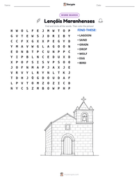 Lençóis Maranhenses printable worksheet preview