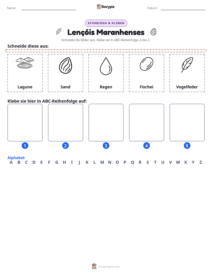 Schneiden & Einfügen Alphabet