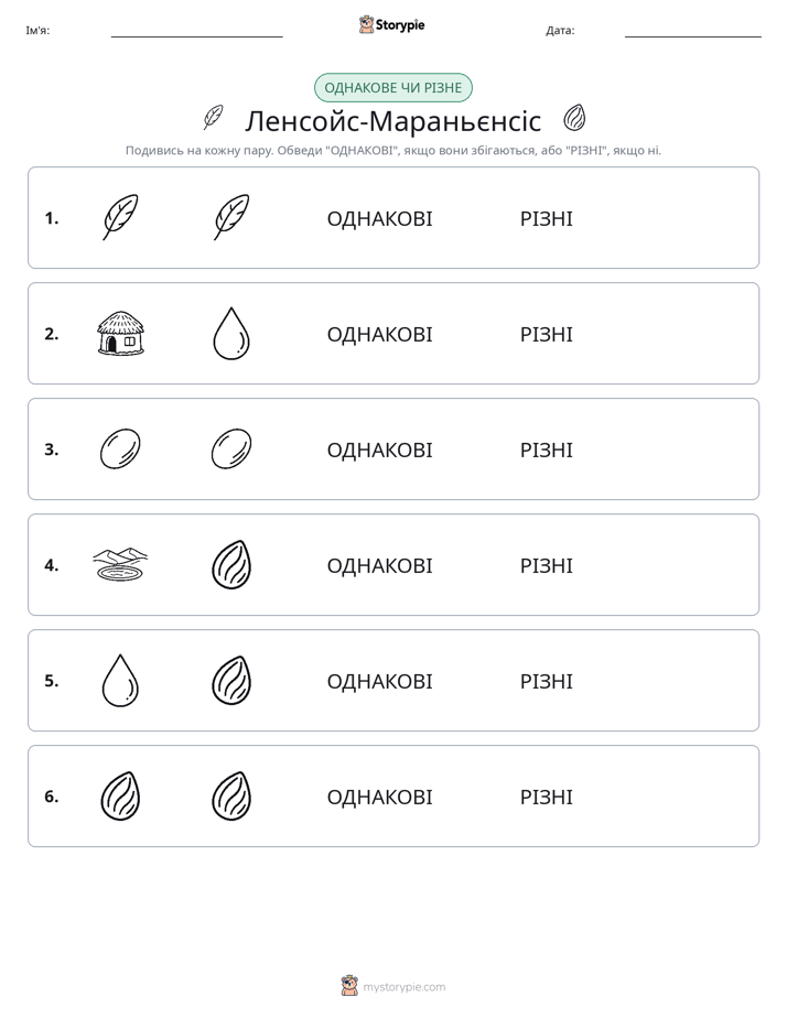 Однакові чи різні