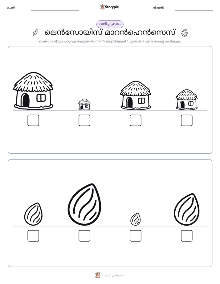 വലുപ്പം ക്രമം
