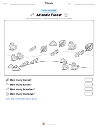 Atlantic Forest printable worksheet preview