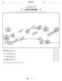 大西洋岸森林 の印刷可能ワークシートプレビュー