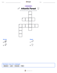 Atlantic Forest printable worksheet preview