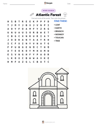 Atlantic Forest printable worksheet preview