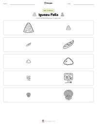 Iguazu Falls printable worksheet preview