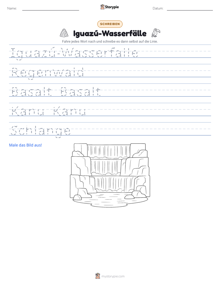 Schreibübung
