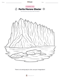 Perito Moreno Glacier printable worksheet preview